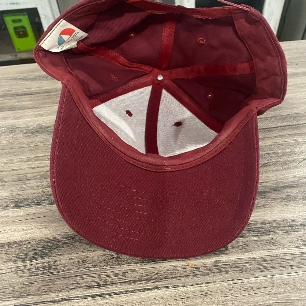 Solid Shade of Maroon Stylish Hat - Picture 5 of 5